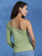 Kotty Women Solid One Shoulder Top
