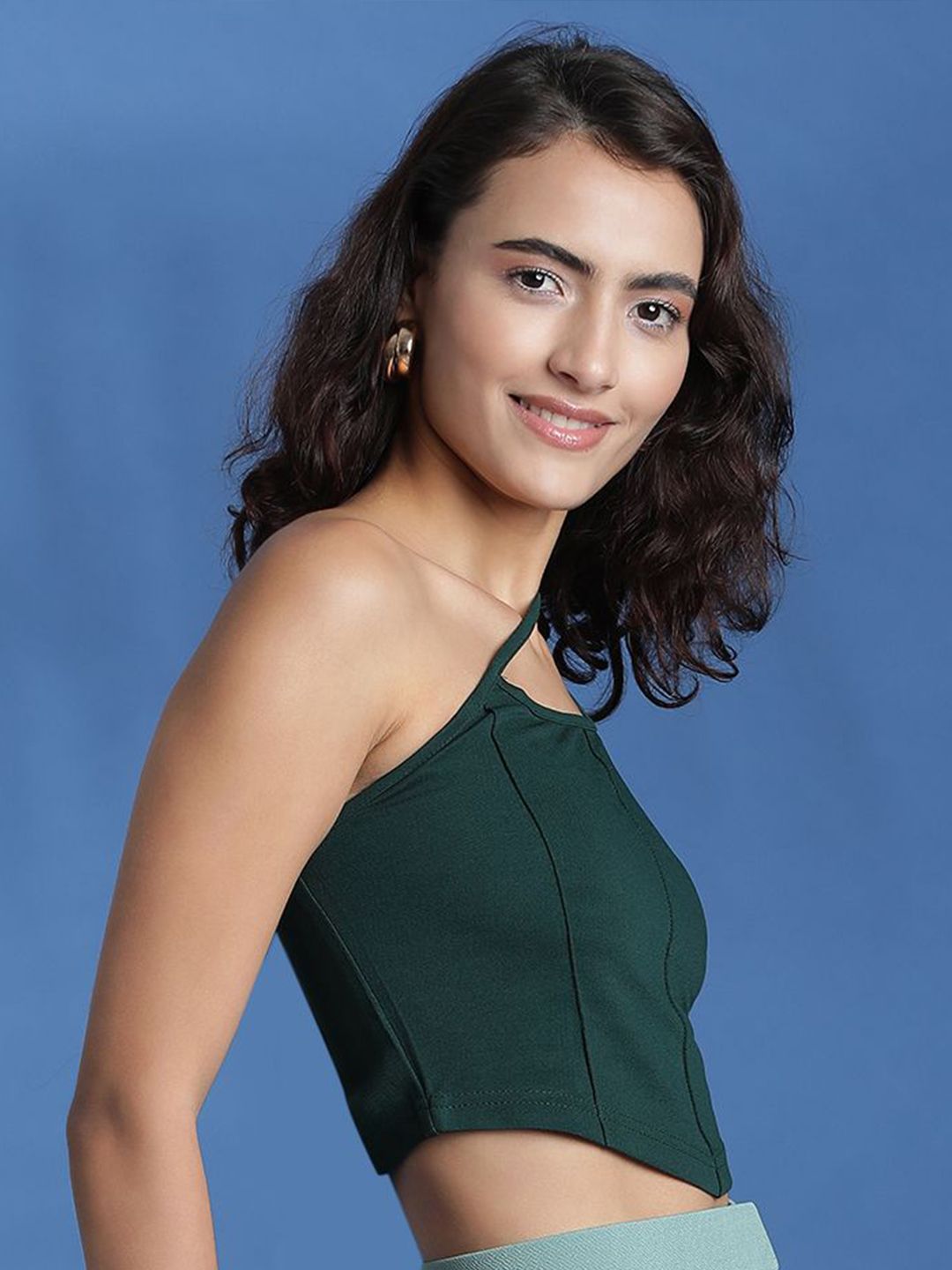 Kotty Women Solid One Shoulder Top