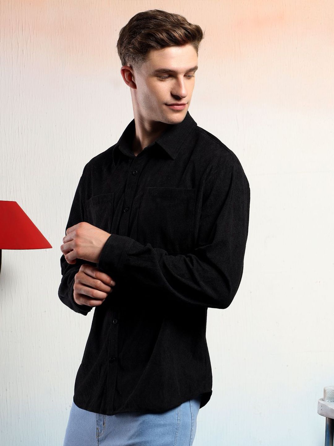 Kotty Men Sheer Casual Shirt