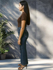 Kotty Women Wide Leg High-Rise Highly Distressed Stretchable Jeans