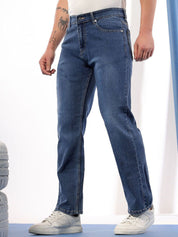 Kotty Men Comfort Regular Fit Mid-Rise Stretchable Jeans