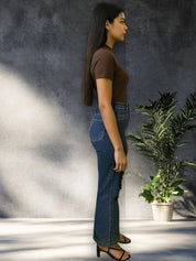 Kotty Women Wide Leg High-Rise Highly Distressed Stretchable Jeans