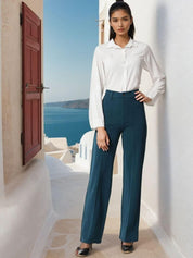 Kotty Women Straight Fit High-Rise Trousers