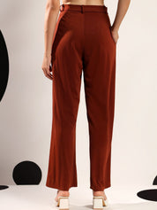 Kotty Women Relaxed Wide-Leg Easy Wash Trousers