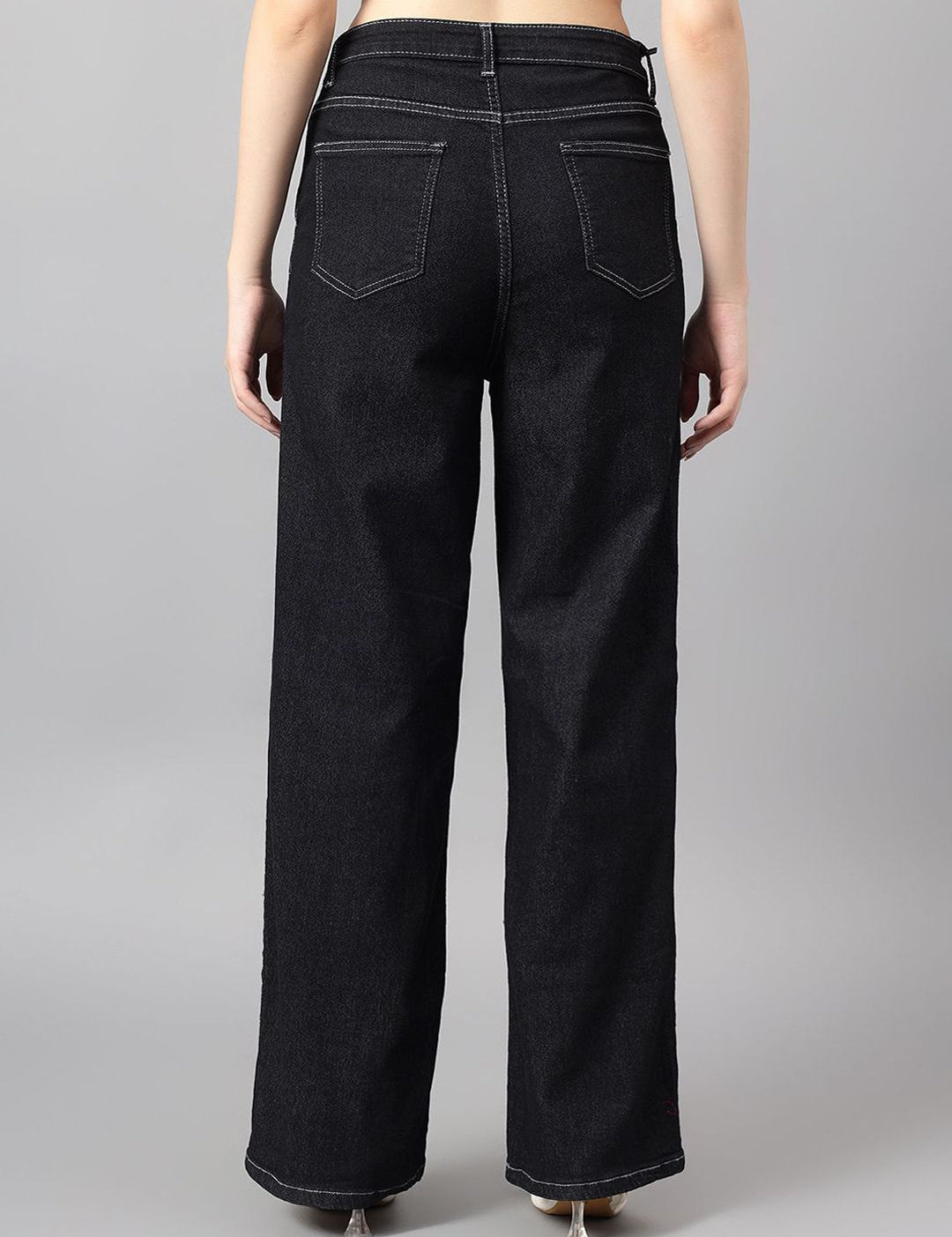 Kotty Women Straight Fit High-Rise Stretchable Jeans