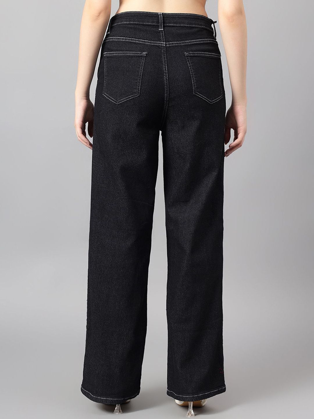 Kotty Women Straight Fit High-Rise Stretchable Jeans