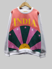 Kotty Women Graphic Printed Round Neck Therma-Fit Sweatshirt