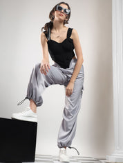 Kotty Women High-Rise Parachute Trousers