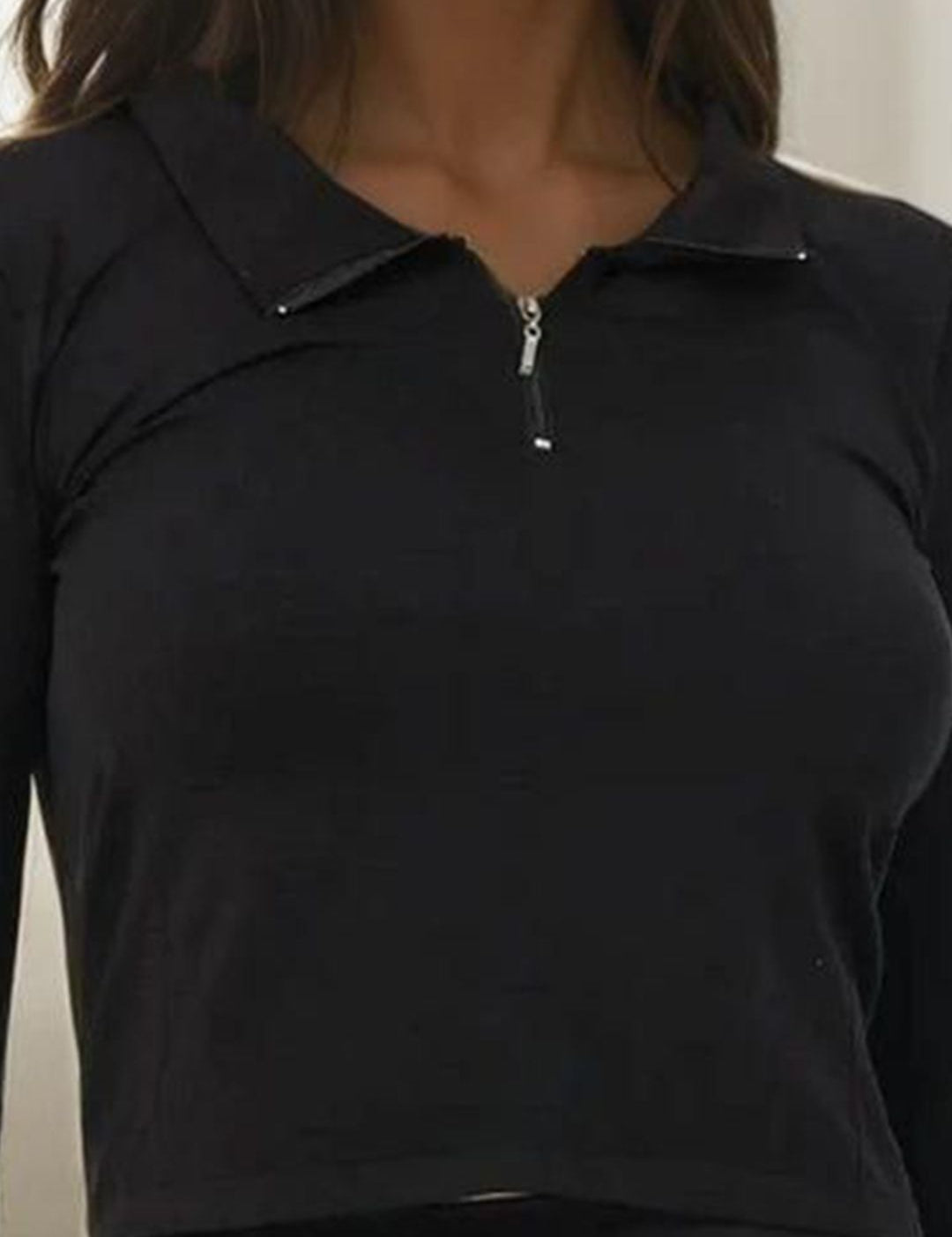 Kotty Women Full Sleeve Mock collar Sweatshirt