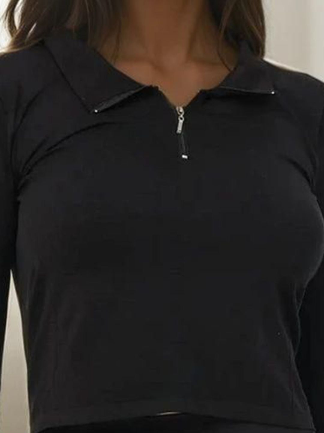 Kotty Women Full Sleeve Mock collar Sweatshirt