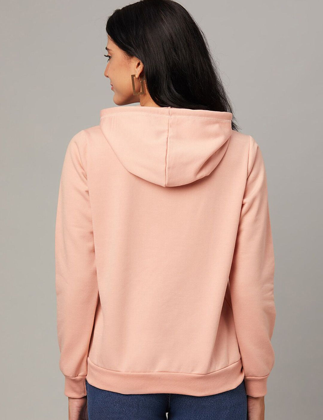 Kotty Printed Hooded Fleece Sweatshirt