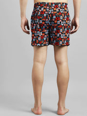 Kotty Men Black & Red Printed Boxers KTTMENSBOXER50S
