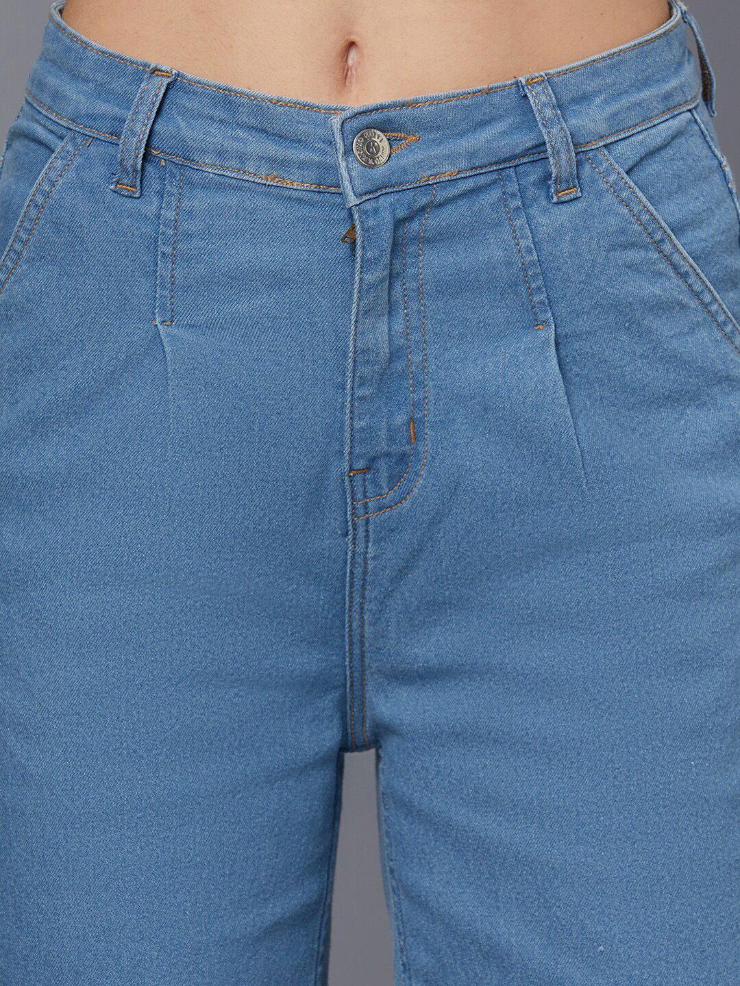 Kotty Women Blue Jean Straight Fit Stretchable Jeans