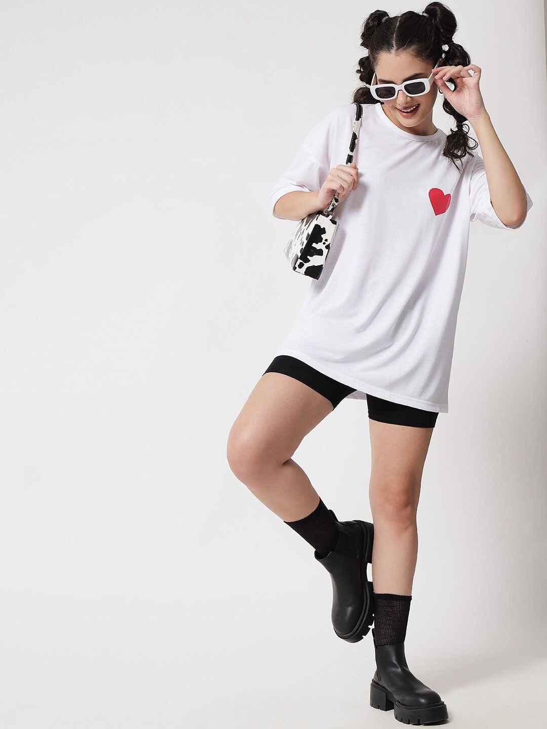 Kotty Women White Oversized T-shirt