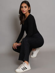 Kotty Women Clean Look Bootcut Fit High-Rise Stretchable Jeans