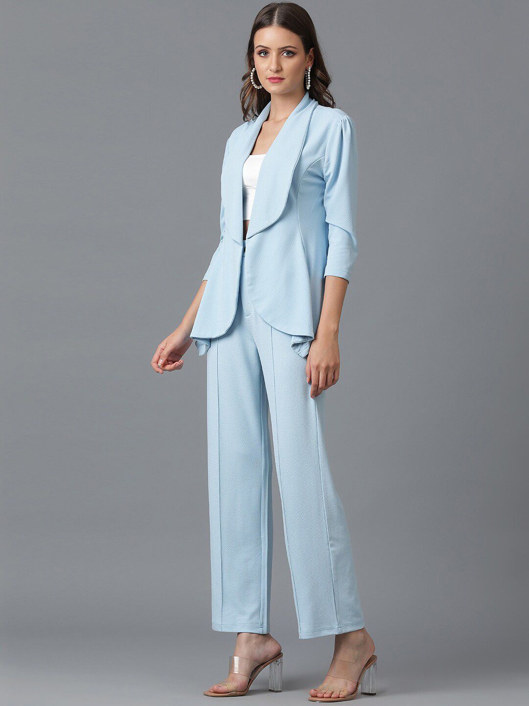 Kotty Shawl Neck Coat With Trouser  