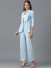 Kotty Shawl Neck Coat With Trouser  