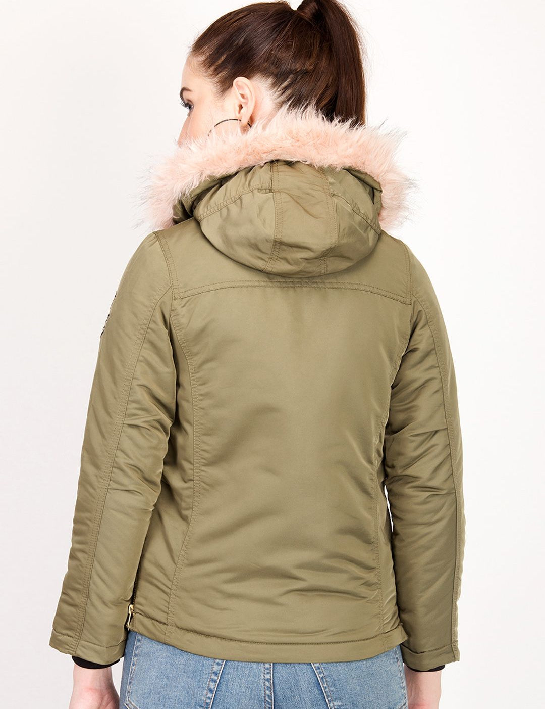 Kotty Women Brown Solid Insulator Parka