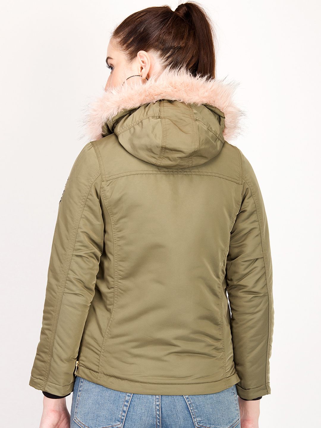 Kotty Women Brown Solid Insulator Parka