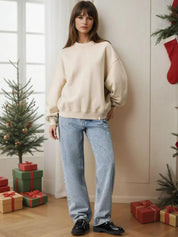 Kotty Women Solid Round Neck Regular Pullover Sweatshirt