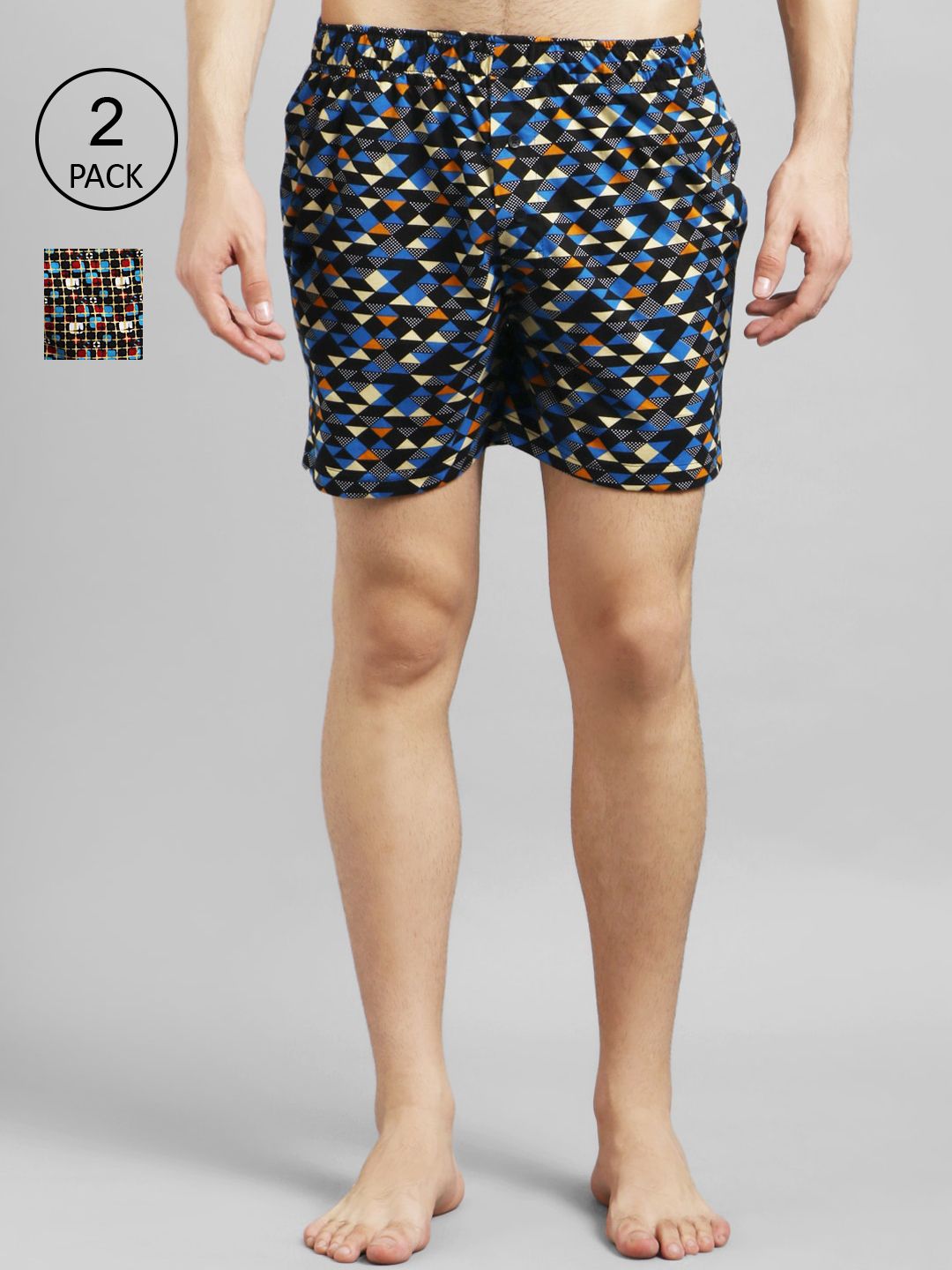 Kotty Men Pack Of 2 Printed Boxers KTT2PC