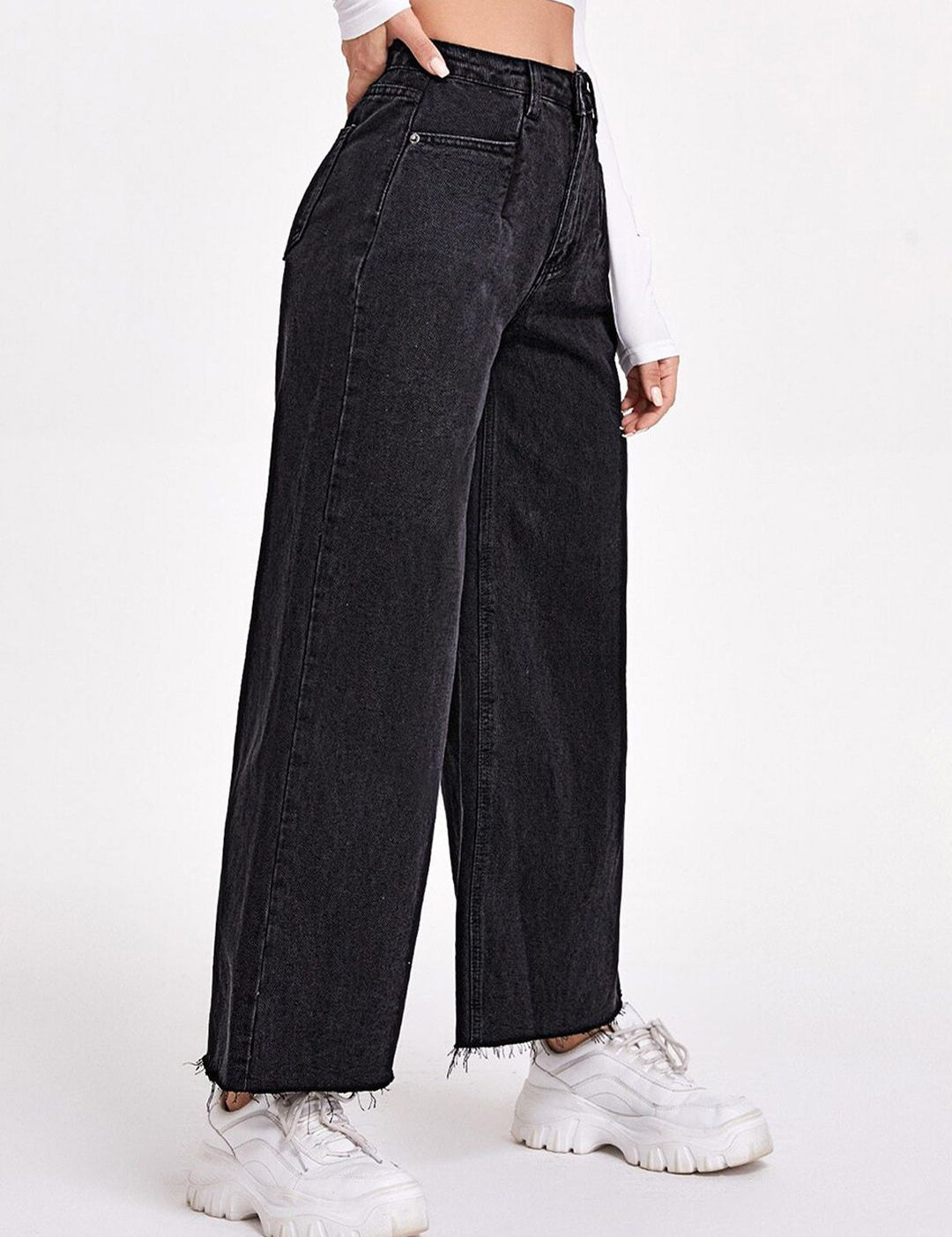 Kotty Women Jean Flared High-Rise Stretchable Jeans