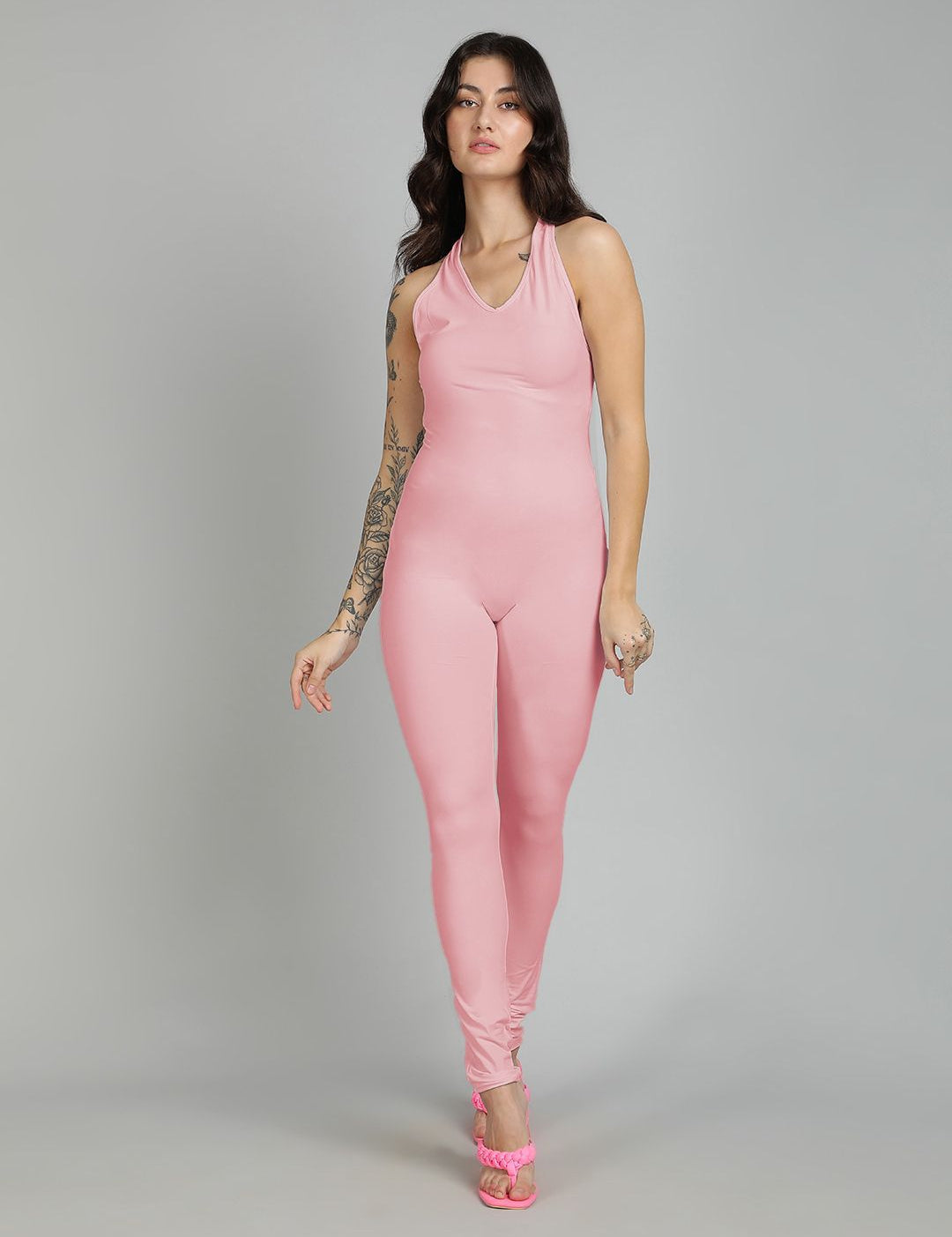 Kotty Women Round Neck Basic Jumpsuit
