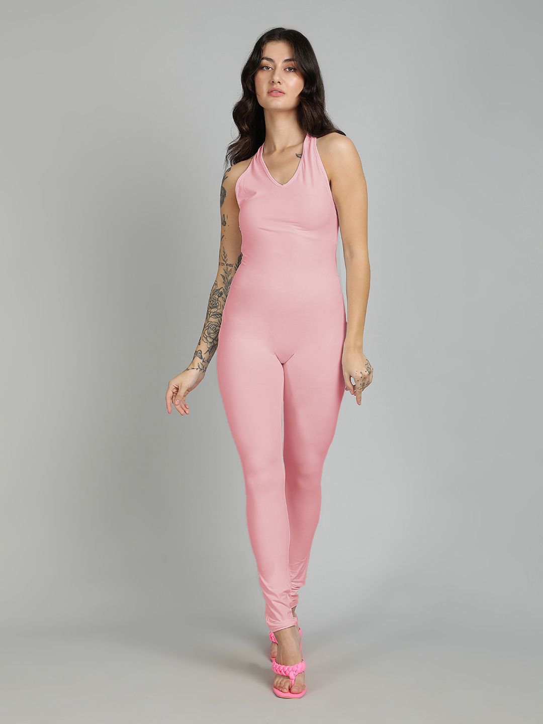 Kotty Women Round Neck Basic Jumpsuit