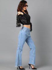 Kotty Women Jean Bootcut Cotton Stretchable Jeans