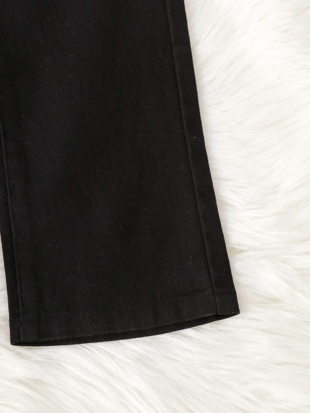 Kotty Girls Jean Fit Mid-Rise Stretchable Wide Leg  Jeans