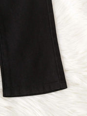 Kotty Girls Jean Fit Mid-Rise Stretchable Wide Leg  Jeans