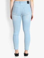 Kotty Women Blue Skinny Fit High-Rise Clean Look Stretchable Jeans