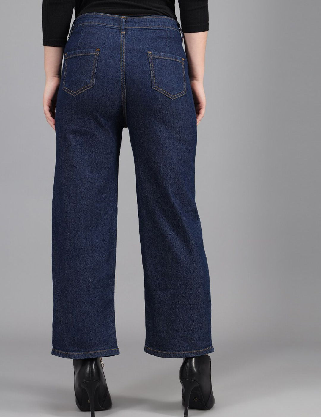 Kotty Women Blue Flared High-Rise Jeans