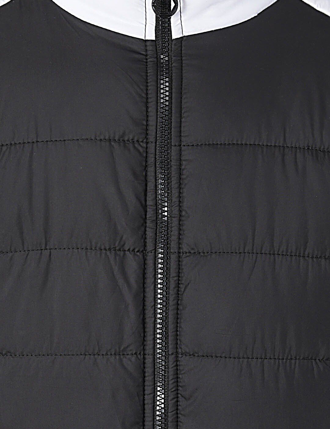 Kotty Men Black & White Colourblocked Padded Jacket