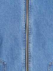 Kotty Men Blue Solid Denim Jacket