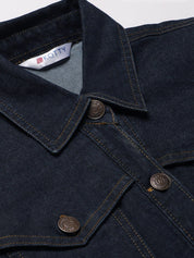 Kotty Women Blue Solid Denim Shirt Dress & Belt