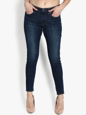 Kotty Women Blue Skinny Fit Mid-Rise Clean Look Jeans