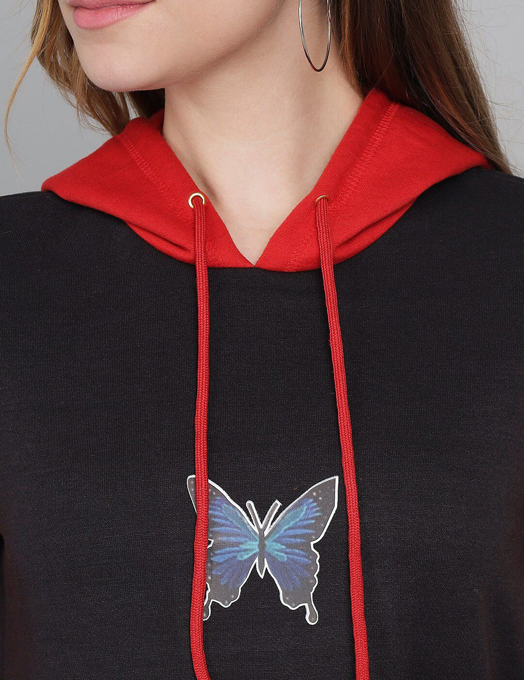 Kotty Women Multicoloured Hooded Sweatshirt