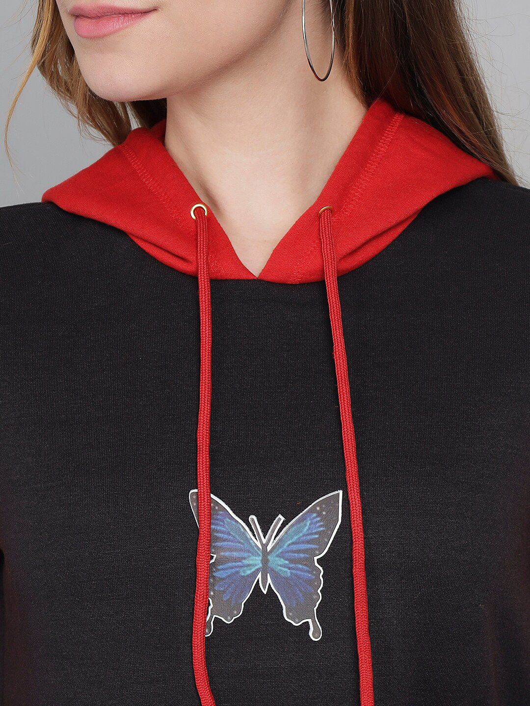 Kotty Women Multicoloured Hooded Sweatshirt