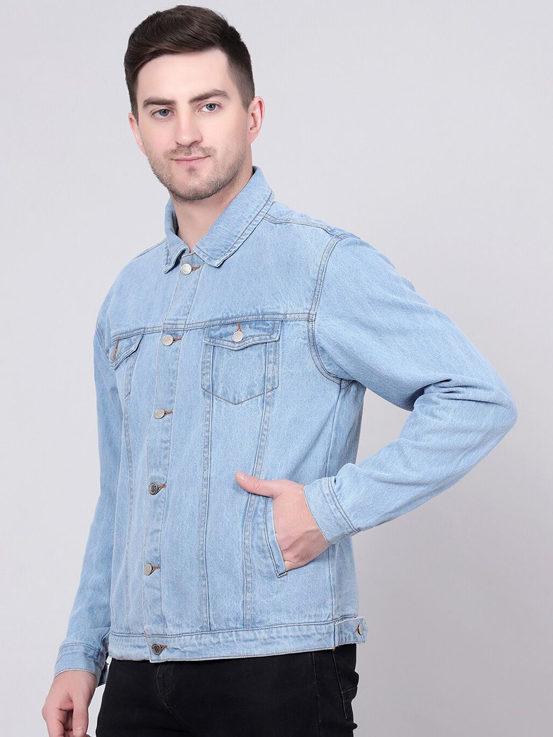 Kotty Men Washed Outdoor Denim Jacket