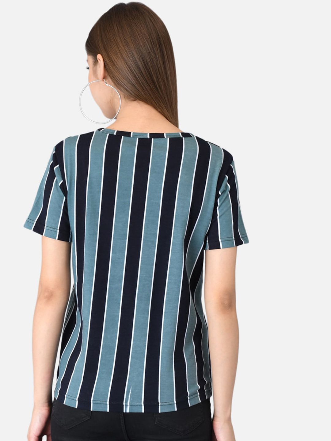 Kotty Women Pack of 2 Multicoloured Colourblocked Round Neck T-shirts