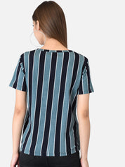 Kotty Women Pack of 2 Multicoloured Colourblocked Round Neck T-shirts