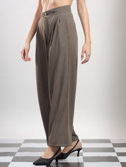 Kotty Women Original Wide Leg High-Rise Pleated Korean Pants Trousers