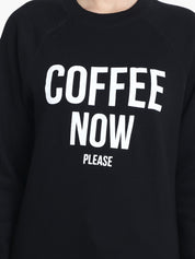 Kotty Women Black Printed Sweatshirt