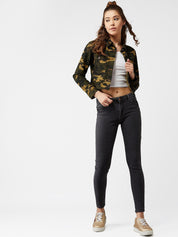 Kotty Women Multicoloured Camouflage Print Tailored Jacket