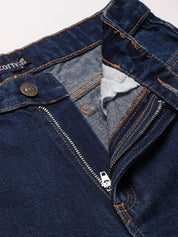 Kotty Women Navy Blue No Fade Clean Look Flared Jeans