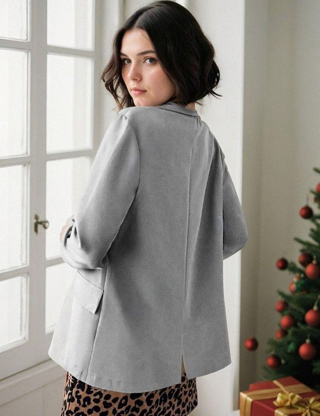 Kotty Notched Lapel Single-Breasted Blazers