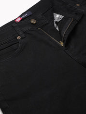 Kotty Women Black Flared High-Rise Clean Look Jeans