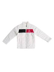 Kotty Boys White Colourblocked Outdoor Tailored Jacket
