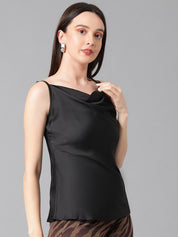Kotty Cowl Neck Satin Top